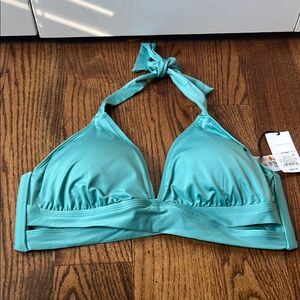 Shade & Shore Turquoise Bikini Top Size D/DD